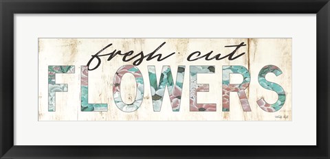 Framed Fresh Cut Flowers Print