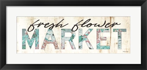 Framed Fresh Flower Market Print