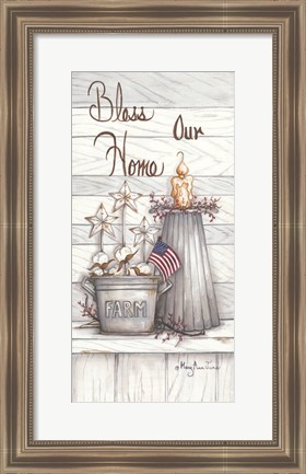 Framed Bless Our Home Print