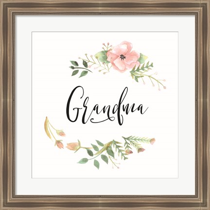 Framed Grandma Print