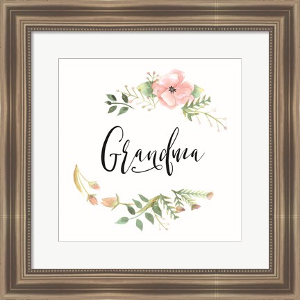 Framed Grandma Print