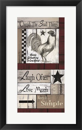 Framed Cherish the Small Things Print