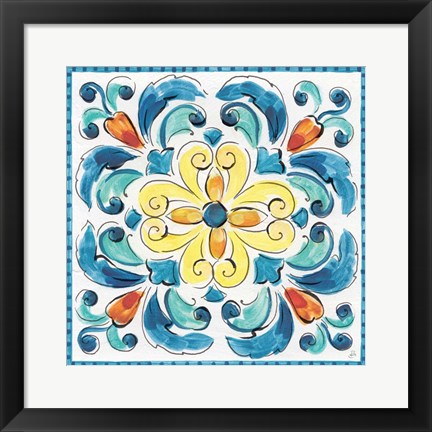 Framed Mediterranean Breeze XIX Print