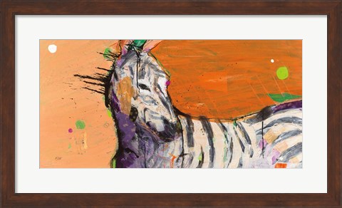 Framed Zebra Print