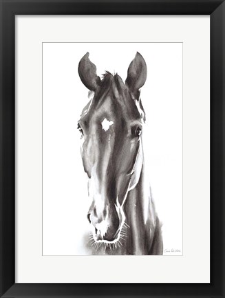 Framed Le Cheval Noir Print