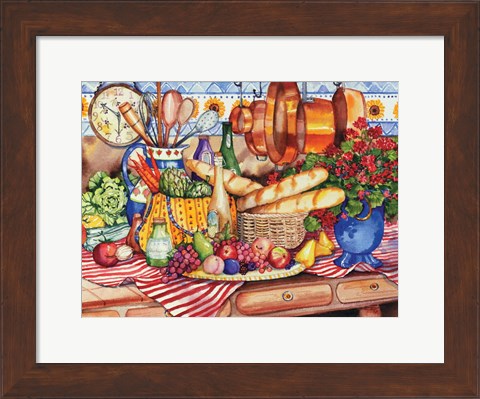 Framed French Kitchen Print