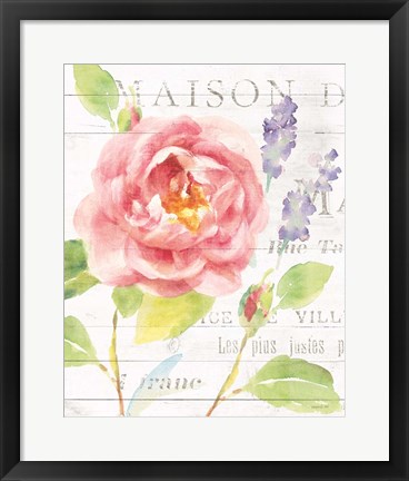 Framed Maison Des Fleurs III Print