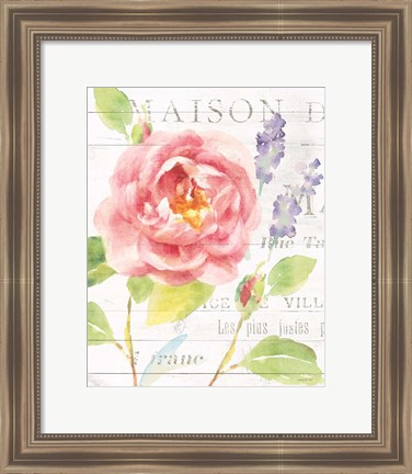 Framed Maison Des Fleurs III Print