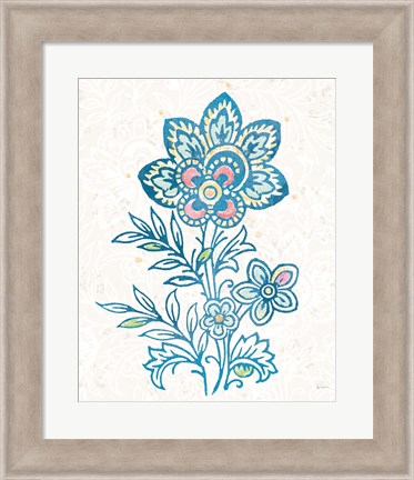 Framed Kala Flower I Print