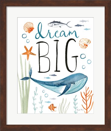 Framed Whale Tale I Print