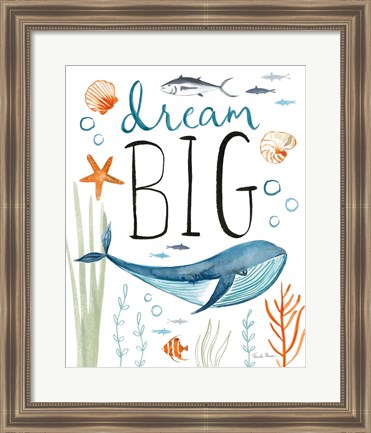 Framed Whale Tale I Print