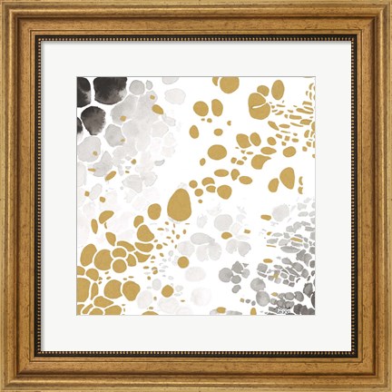 Framed Speckled Trio I Print