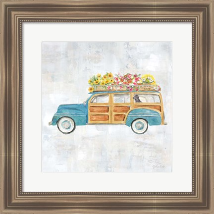 Framed Vintage Station Wagon Print