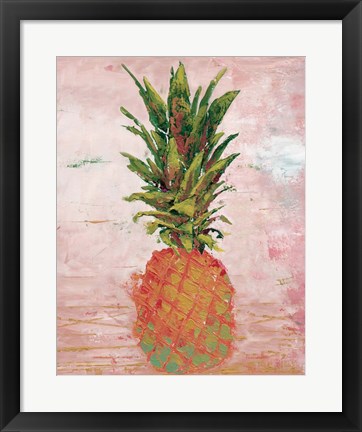 Framed Painted Pineapple II Print