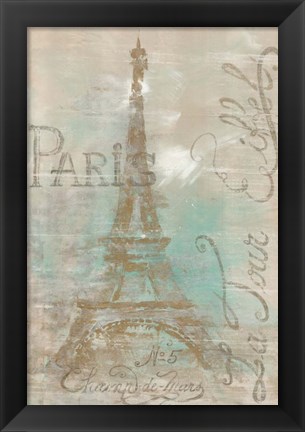 Framed Champs de Mars Print