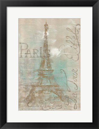 Framed Champs de Mars Print