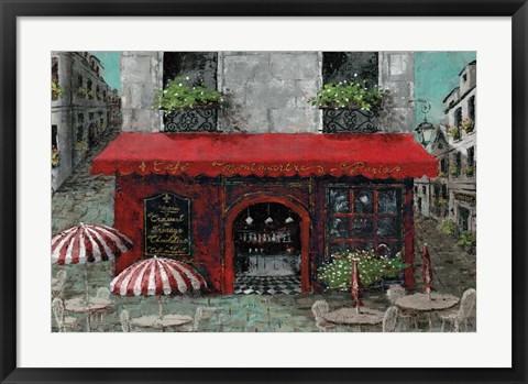 Framed Cafe Monmartre Print