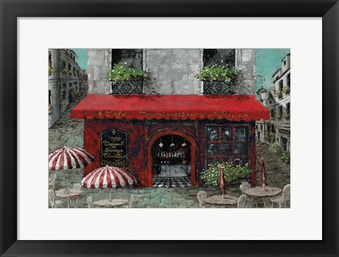 Framed Cafe Monmartre Print