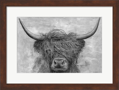 Framed Norwegian Bison Print