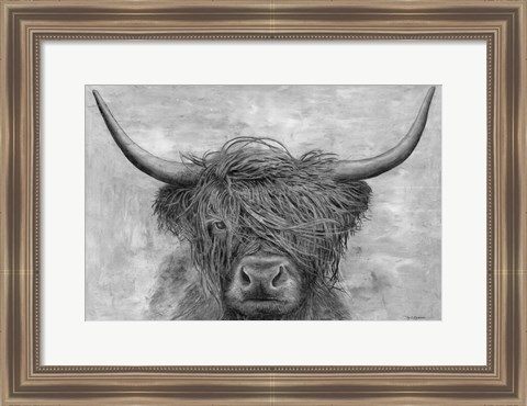 Framed Norwegian Bison Print