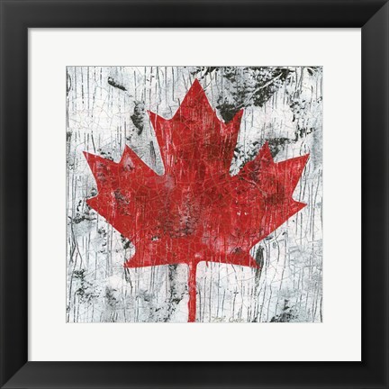 Framed Canada Maple Leaf I Print