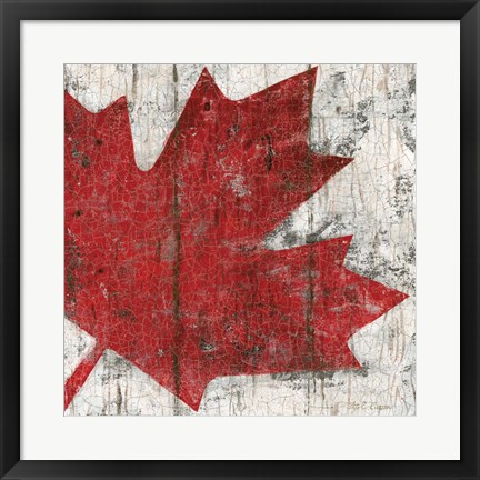 Framed Canada Maple Leaf II Print