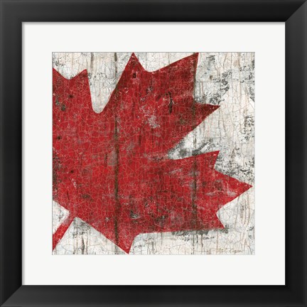 Framed Canada Maple Leaf II Print