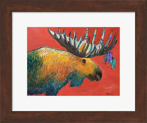 Framed Moose Print