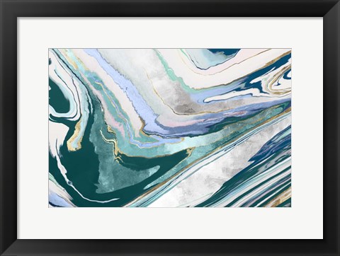 Framed Marble Petroleum I Print