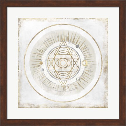 Framed Golden Galaxy III Print