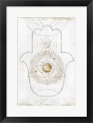 Framed Gold Hamsa II Print