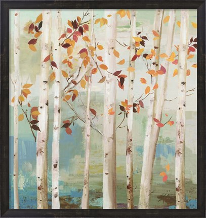 Framed Fall Birch Trees Print