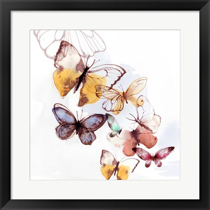 Framed Butterfly Fly Away I Print