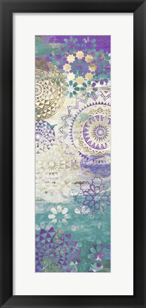 Framed Purple Mosaic II Print