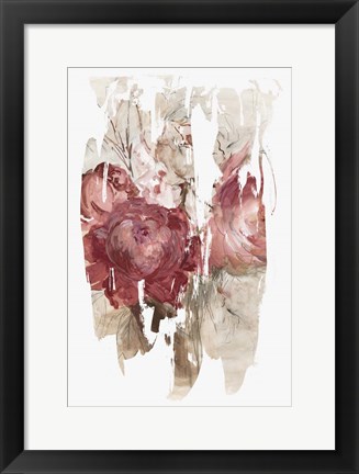 Framed Crimson Lust I Print