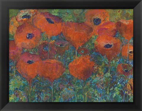 Framed Poppies Print