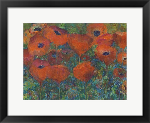 Framed Poppies Print