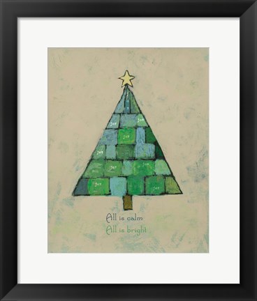 Framed Christmas Tree I Print