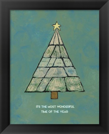 Framed Christmas Tree II Print