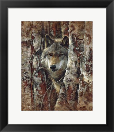 Framed Wolf - Woodland Spirit Print