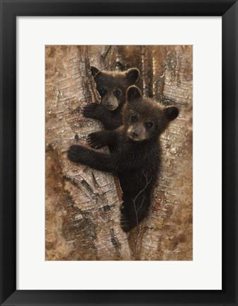 Framed Curious Cubs Print