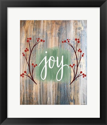 Framed Christmas Joy Print