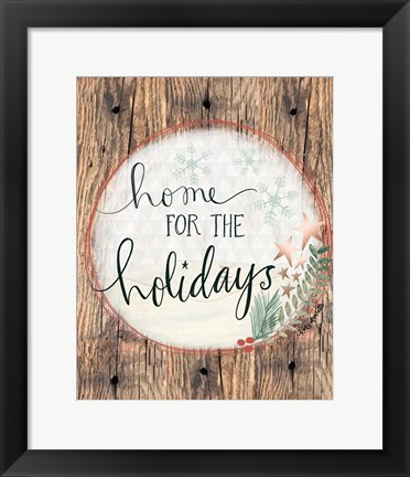 Framed Home for the Holidays Print