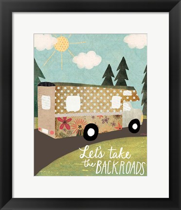 Framed Backroads Print