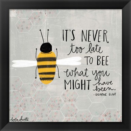 Framed Bee Print