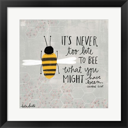 Framed Bee Print