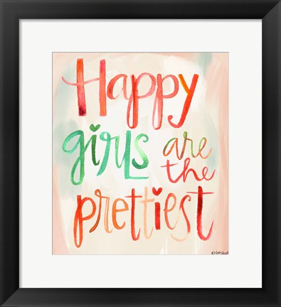 Framed Happy Girls Print