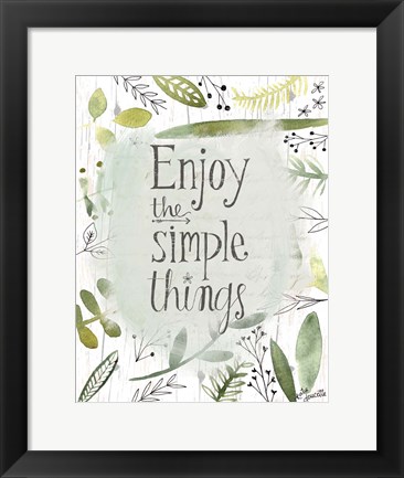 Framed Simple Things II Print