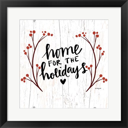 Framed Home for the Holidays Print