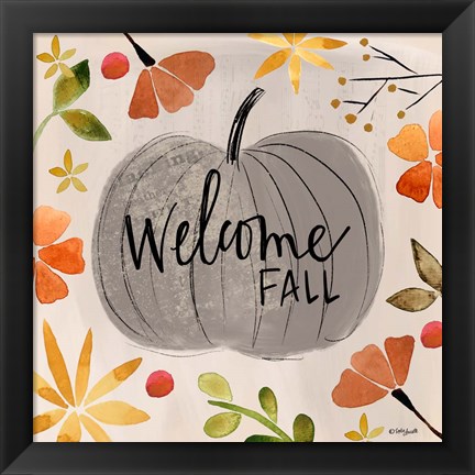 Framed Welcome Fall Print